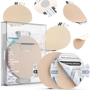 Kooloba Over Patches for Dexcom G7 - Adhesive Patches for Dexcom G7 Waterproof with Easy-Peel Tab Pre-Cut,Stelo Flexible CGM Tape,Long-Lasting for 10-14 Day 18 pcs