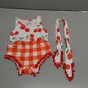 UNICOMIDEA 0-3 Months Baby Floral Romper Infant Playsuits Headband Jumpsuit Toddlers Outfits-70