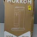 MOKKOM Sparkling Water Maker, Soda Maker with 1L PET Carbonating Bottle, Soda Streaming Machine and Beverage Carbonator, Compatible with 60L CO2 Carbonator (NOT Included) - Stainless Steel