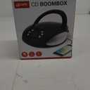 GPX BC111B Portable Top-Loading CD Boombox with AM/FM Radio and 3.5mm Line Input