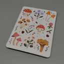 Shorogyt for iPad 9th/8th/7th Generation 10.2 Inch Case Magnetic Stand for Women - Cute Design 360 Degree Rotating Covers Girls Aesthetic with Pencil Holder for Apple i Pad 9/8/7 Gen,Mushroom