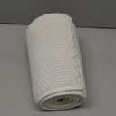 Knitted Christmas Tree Collar: Cream White Linen Knit Full-Cover Crochet Tree Ring, Rustic Size Adjustable Thick Chunky Christmas Tree Base Cover for Artificial Trees Xmas Holiday Home Decor Gifts