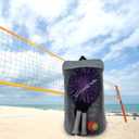 kowaku 2Pcs Beach Tennis Rackets, Beach Tennis Racquet, Portable Lightweight Beach Tennis Paddles with Bag for Playground Courtyard, 28cmx23.5cm