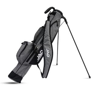 Sunday Golf Bag - Premium Everyday Sunday Golf Bag with Stand for Men, Women and Ladies, Ultra Lightweight, Easy to Carry Pitch n Putt Carry Bag (Grey)