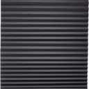 Changshade 6-Pack Pleated Paper Temporary Shades Cordless Light Filtering Cut to Size Temporary Paper Blinds for Indoor Windows of Office, Bedroom, Bathroom, Living Room, 36" W x 72" H, Black