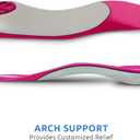 Comfort Zone Tri-Balance Gel Orthotic Insoles for Women, Non-Slip & Cushioned, Fits Well with Heel & Ball of Foot Supports, 3/4 Length Arch Support Inserts for Women, Sizes 6-10, 1 Pair, Pack of 3