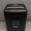 Amazon Basics 12 Sheet High Security Micro Cut Paper, Credit Card and CD Shredder with 6 Gallon Easy Emptying Bin, Casters, Black