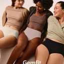 Period Underwear for Women Heavy Flow - Seamless High Waisted Leakproof Absorbent Briefs 3 Pack (XX-Large, Black+khaki+pink)