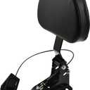 HDBUBALUS Adjustable Driver Backrest with Mount Fit for Harley Touring Road King Electra Glide CVO 2009