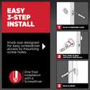 Kwikset Hancock Entry Door Knob with Lock and Key, Secure Keyed Handle Exterior, Front Entrance and Bedroom, Venetian Bronze, Pick Resistant SmartKey Rekey Security and Microban