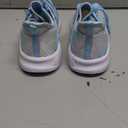 RUNSIDE Girls Tennis Shoes Lightweight Sports Kids Sneakers Lace-up for Running/Walking  (Sparkly Blue, Size 5)