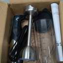 FRESKO Immersion Handheld Blender 500W with 700ml Beaker, 12-Speed & Turbo Mode Hand Blender Stick, 304 Stainless Steel Blades for Soup, Smoothie, Puree, Baby Food