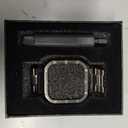 Steel Watch Band and Case, Adjustable Metal Strap and Rugged Protector Cover for iWatch Men