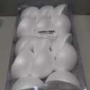 Crafjie 14PCS 4 Inchs Half Foam Balls White Half Round Polystyrene Foam Balls Craft Supplies Hemispherical Christmas Craft Ballfor DIY Home Craft Project and Art Decoration