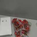 18 Pcs Artificial Plum Blossom Faux Flowers Silk Simulation Bouquet Flower Hibachi Party Decorations for Home Kitchen Hotel Office Wedding Party Garden (Red, Classic)