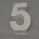2 x LED Marquee Numbers, Small Light Up Numbers for Party, 8.58 Inch Battery Powered Lighted Number for Birthday, Night Light, Table or Home Decor (Number 5)
