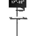 suptek Mobile Desk Workstation with Monitor Mount for up to 32" Screen