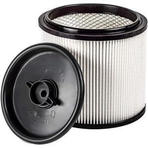 1 PACK Amigriki VCFH Cartridge vacuum HEPA Filter Hepa Material Fine Dust Cartridge Filter & Retainer compatible with Vacmaster most 5 to 20 gallon vacuum cleaner parts FOR DRY PICK-UP