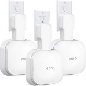 Wall Mount Holder for eero Pro 6e/Pro 6, No Messy Wires, Space Saving, Outlet Wall Bracket Only Compatible with eero Pro 6e/Pro 6 Mesh Wi-Fi System Router (3 Pack)