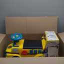 Play-Doh Activity School Bus - Push and Ride On Toy Car for Kids Up to 44 Lbs, Lights and Sounds. Includes Shape and Number Cutters, Play Doh Set, Kids Ride On Toy, Push Car for Girls and Boys