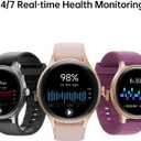 Woneligo Smart Watch for Women,1.57inch AMOLED Touchscreen Fitness Watch for iPhone & Android,Heart Rate/Sp02/Sleep Monitor,110+ Sport Modes IP68 Waterproof Bluetooth Calls,2 Bands (Pink, 1.57)
