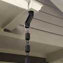Rain Chain Gutter Adapter Kit for Drains Not Directly Under Gutter, Pinned Metal Rain Chain Installer - Black