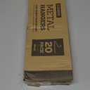 Zober Pants Hangers Non Slip - 20 Pack Open Ended Pants and Jean Hangers for Closet - Space Saving Clothes Hanger - Strong, Durable, Metal Pant Hangers (Black) (Chrome)