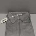 COOFANDY Men's Casual Suede Bomber Jacket Lightweight Full Zip Up Jackets Vintage Faux Leather Jacket (Gray, M)