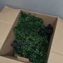 Yunlly 4 Pack 18" Artificial Boxwood Ball Bush Topiary Trees Fake Outdoor Plants, Realistic UV Resistance Faux Shrubs with Spike Greenery Topiary for Front Porch Garden Yard Patio Indoor (Green)