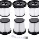 Leadaybetter 6 Packs HEPA Filters Replacement for Shark BU3521 BU3120 BU3520C IW1615 IW1111 IW1120 IW3511 IW3120 IW3615 IW3110C Detect Pro Lightweight Cordless Vacuum, Compare to Part XPRFIW1000
