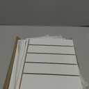 SUPEASY Wood Desk Organizer, 5 Tier Paper File Organizer for Desk, Wooden Desktop Organizer, Paper Letter Literature Mail Sorter, for Office School & Home Organization, White (13.4" x 9.1" x 12")