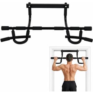 Heavy Duty Doorway Pull Up Bar, No Drill Multi-Grip, 500LBS