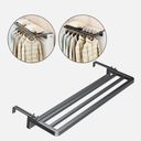 Carbon Steel Towel Rail No Drilling Required Neatly Hang Towels and Bathrobes