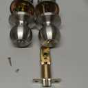 BESTTEN 4 Pack Door Knob with Lock and Key, Keyed Different Entry Door Knob, for Entrance and Front Door, Satin Nickel