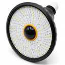 Motion Sensor Full Spectrum LED Grow Light with for Indoor Plants, Commercial Warehouse Workshop Ceiling Lighting, E26/E27 Base (Black)