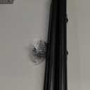 hogardeck 5 FT Black Flag Pole, Tangle Free Spinning Stainless Steel Flagpole, Suitable for 3x5 Heavy Garden Flag 1" Dia Flag Pole for House, Wall-Mounted (Without Bracket)