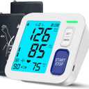 Blood Pressure Monitors for Home Use, 9-17'' & 13-21'' Extra Large Blood Pressure Cuff Upper Arm, Oversized Operation Button &Large Backlit LCD, Automatic BP Machine with USB Cable and 4 AAA Batteries (Large & X-Large Cuff)