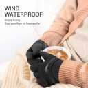 Royalrose Heated Gloves Liners for Men Women, Rechargeable Waterproof Winter Thin Heated Work Gloves with Arthritis Raynaud's Relief for Ski Golf Hiking Driving, XS