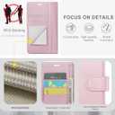 Wallet Case for Samsung Galaxy S26 Ultra 6.9", RFID Blocking Credit Card Holder, PU Leather Folio Flip Kickstand Protective Shockproof Cover for Galaxy S26 Ultra (Pink, Samsung Galaxy S26 Ultra)