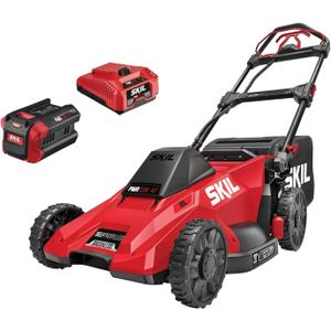 SKIL PWR CORE 40 Electric 20" Lawn Mower, Self-Propelled Cordless, Includes 40V 6.0Ah Battery and PWR Jump Charger - SM4910C-11
