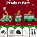 YOUBET 8FT Christmas Van Inflatables - Christmas Inflatables Outdoor Decoration with Animals Santa Claus Blow Up Built-in 8 Led Lights for Xmas Yard Lawn Outdoor Decorations