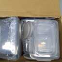 40 PCS Food Storage Containers with Lids Airtight (20 Containers & 20 Lids), Plastic Storage Meal Prep Container-Stackable 100% Leakproof & Microwave Organization and Storage Sets, Lunch Containers