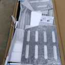 Steel Vertical Long Parts Storage Rack, Lumber Storage Rack 1500 LBS Capacity, Heavy Duty Standing Bar Rack with Safety Chain for Garage Workshop Factory, 4 Bays, Black,