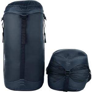 Compression Stuff Sack 6L, 8.5L, 10L, 13L, 16L, Water Resistant Lightweight Compact with Ripstop Fabric Sleeping Bag Sack with Drawstring Closure for Camping, Backpacking, Traveling(E638)