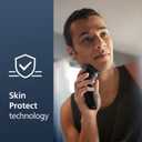 Philips Norelco Shaver 2400 Series, Wet and Dry Electric Shaver, Pop-up Trimmer, P-Cap, Deep Black, Model X3001/90