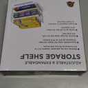 Pantry Organization and Storage for Kitchen - Expandable Kitchen Wrap Box Organizer Rack, Foil Organizer for Cabinet & Counter, Height & Width Adjustable Cupboard Storage Rack - (3 Tier 9.8 to 15.6"L) (White-1P)