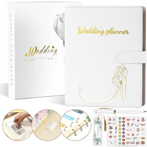 Comprehensive Wedding Planner Book and Organizer for Bride, Wedding Planning Book and Organizer Binder, Engagement Gift for Bride