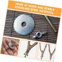 balacoo 8 Sets Stainless Steel Bird Cage Perch Screws and Nuts Kit Lightweight Bird Perch Fixing Accessories Easy Installation for Parrots and Small Pets