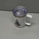 Cute Christmas Tree Mug Gift for Women Men Present Idea Insulated Christmas Coffee Mug for Him Her Dad Mom Funny Gifts Holiday Decor Xmas Cup Festive Tumbler Stainless Steel Mugs with Lid