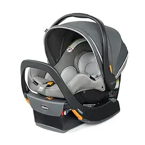 Chicco KeyFit 35 ClearTex Infant Car Seat and Base, Rear-Facing Seat for Infants 4-35 lbs., Infant Head and Body Support, Compatible with Chicco Strollers, Baby Travel Gear | Shadow/Black, Mfg: Mar 2025